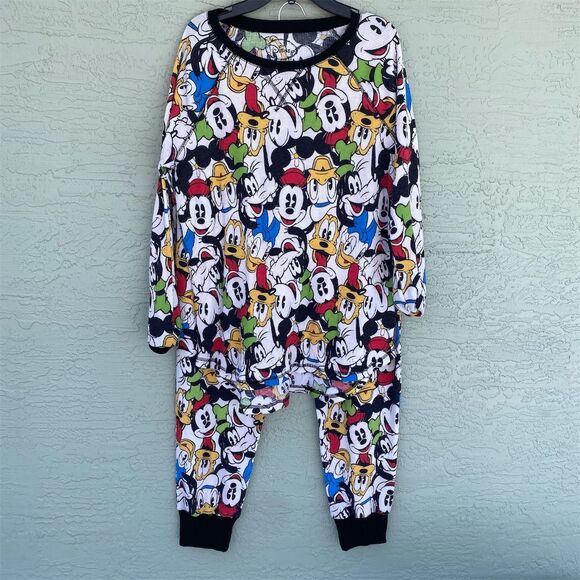Disney Other - Disney Pajama Set Size 12-14 Mickey Mouse & Friends Long Sleeve